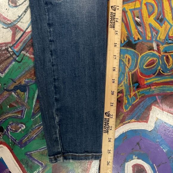 ZARA Trafaluc Soft comfy Distrssed Embroidered Butterfly Skinny Jeans 28 waist - Picture 12 of 15